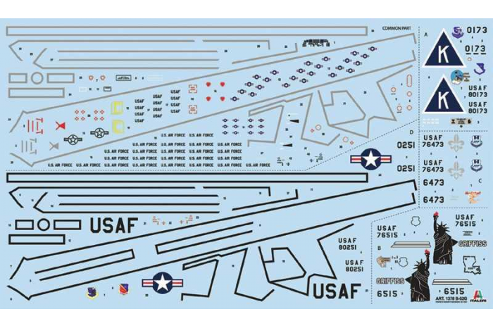 Model Kit letadlo 1378 - B-52G STRATOFORTRESS (1:72)