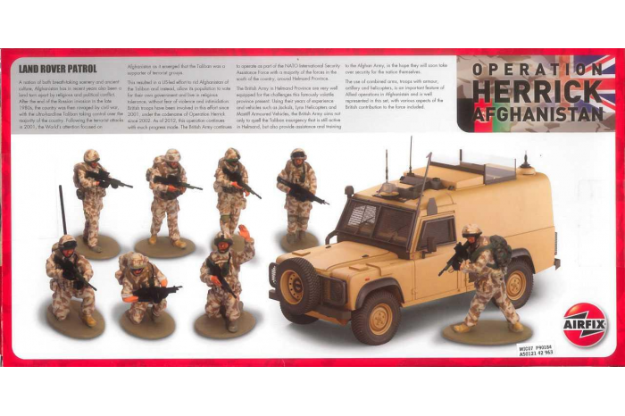 Gift Set military A50121 - British Forces - Land Rover Patrol (1:48)