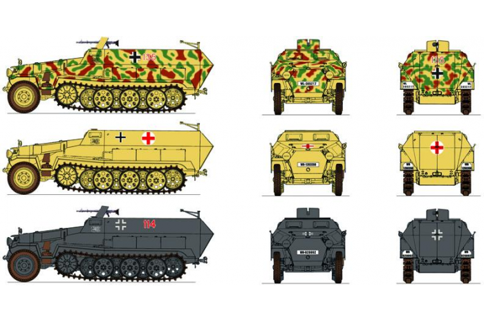 Fast Assembly military 7516 - Sd.Kfz.251/1 Ausf.C (1:72)