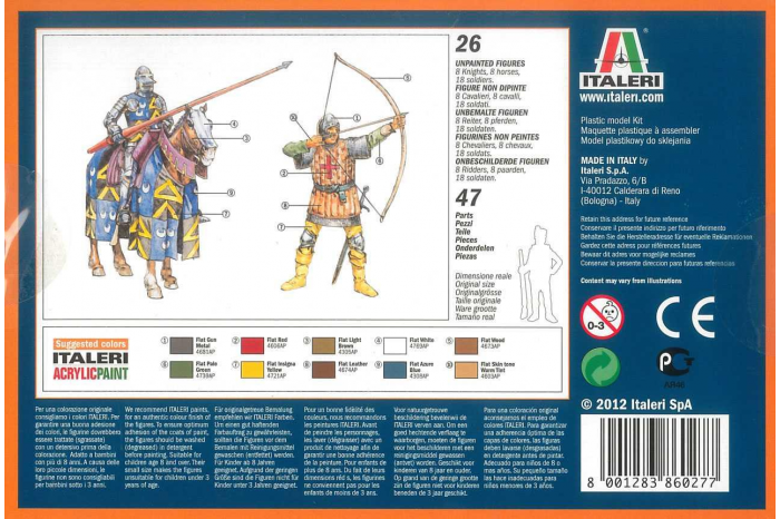 Model Kit figurky 6027 - ENGLISH KNIGHTS AND ARCHERS (100 YEARS WAR) (1:72)