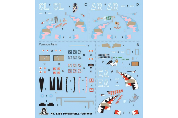 Model Kit letadlo 1384 - TORNADO GR.1 (1:72)