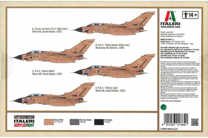Model Kit letadlo 1384 - TORNADO GR.1 (1:72)