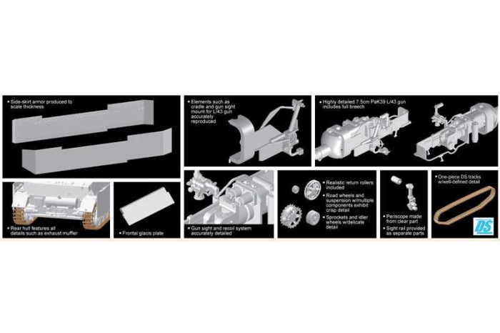 Model Kit military 6843 - Sd.Kfz.162 Jagdpanzer IV A-0 (1:35)