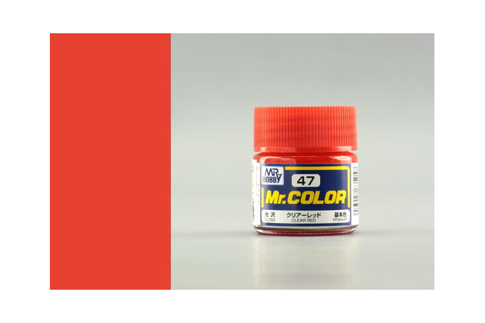 Mr. Color - C047: Transparentná červená