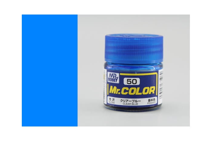 Mr. Color - C050: Transparentná modrá lesklá