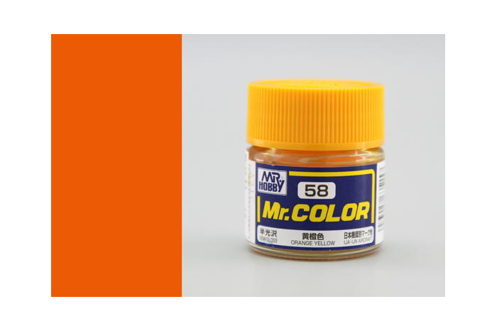 Mr. Color - C058: Oranžovo žltá pololesklá