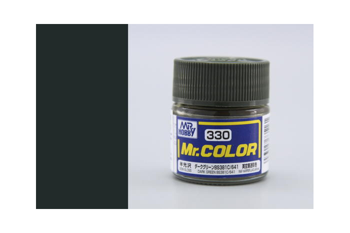 Mr. Color - C330: Tmavo zelená BS381C/641 pololesklá