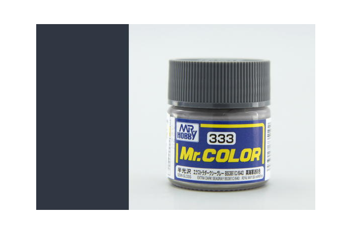Mr. Color - C333: Extra tmavá morská sivá BS381C / 640 pololesklá