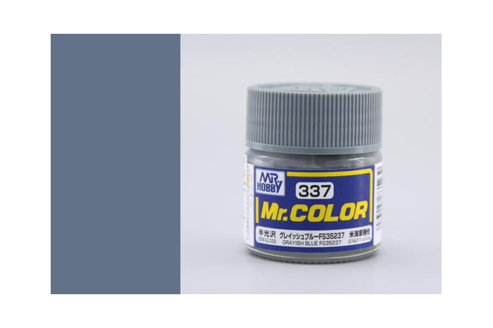 Mr. Color - C337: FS35237 sivastá modrá pololesklá
