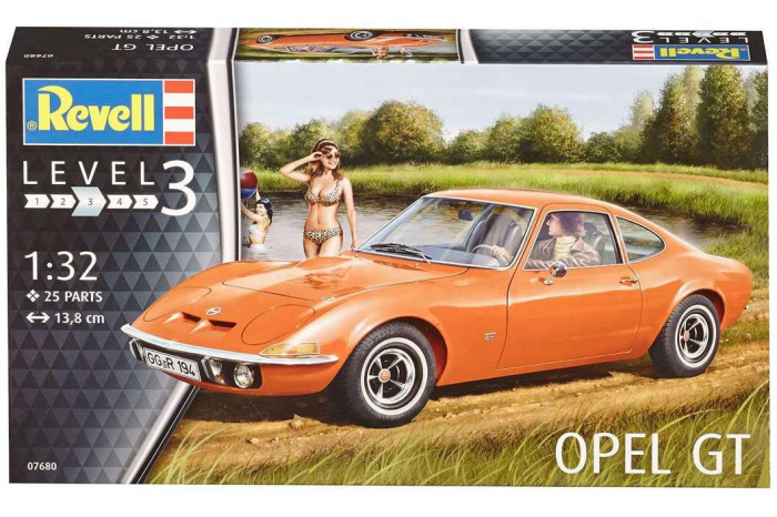 Plastic ModelKit auto 07680 - Opel GT (1:32)