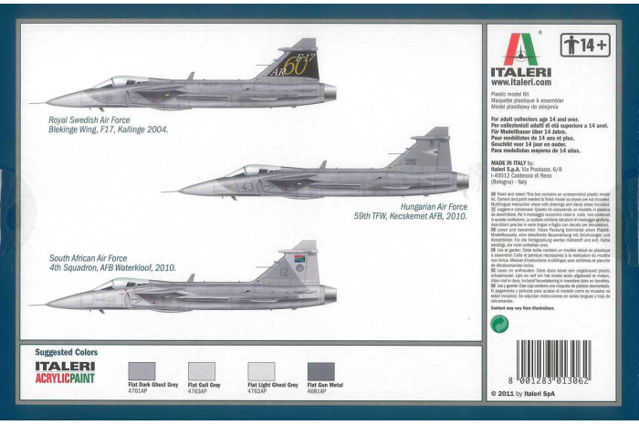 Model Kit letadlo 1306 - JAS 39 GRIPEN (1:72)