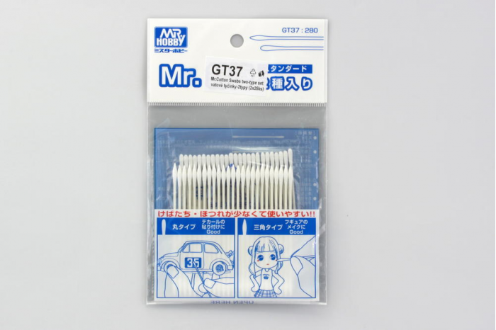 Mr. Cotton Swabs - vatové tyčinky, 2 typy, 2x25ks - GT37