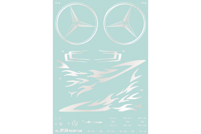 Model Kit truck 3905 - Mercedes Benz Actros MP4 Gigaspace (1:24)