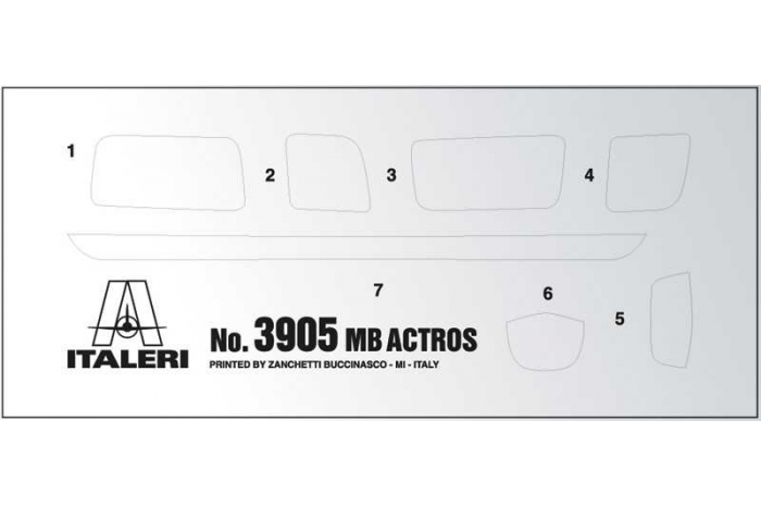 Model Kit truck 3905 - Mercedes Benz Actros MP4 Gigaspace (1:24)