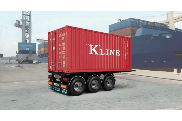 Model Kit návěs 3887 - TECNOKAR 20' CONTAINER TRAILER (1:24)