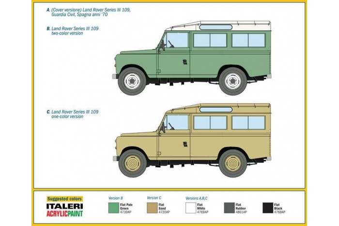Model Kit auto 6542 – LAND ROVER III 109 „Guardia Civil“ (1:35)
