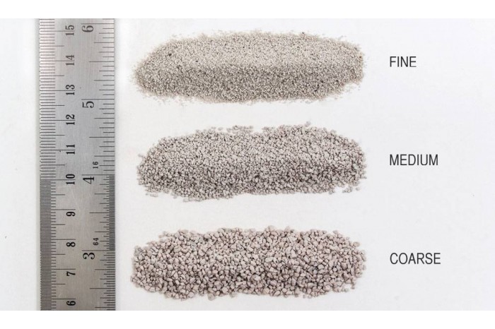 Jemný svetlošedý štrk (Light Gray Fine Ballast Shaker) - B1374