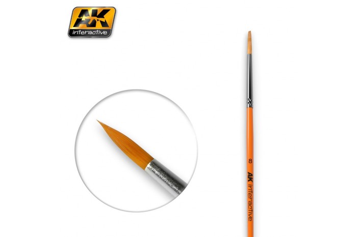 ROUND BRUSH 8 SYNTHETIC - AK607