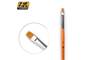 FLAT BRUSHES 6 SYNTHETIC - AK611