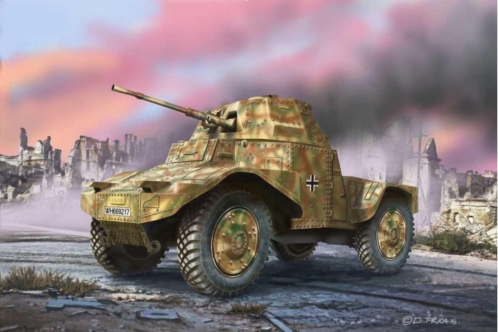 Plastic ModelKit military 03259 - Armoured Scout Vehicle P 204 (f) (1:35)