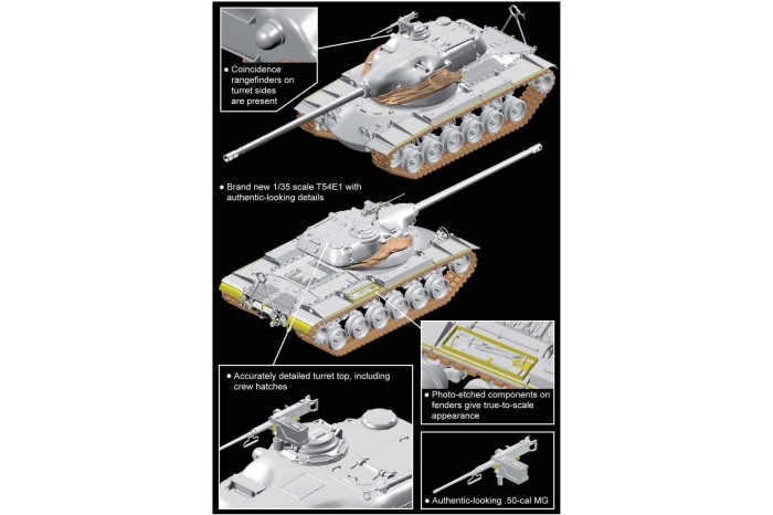 Model Kit tank 3560 - T54E1 (SMART KIT) (1:35)
