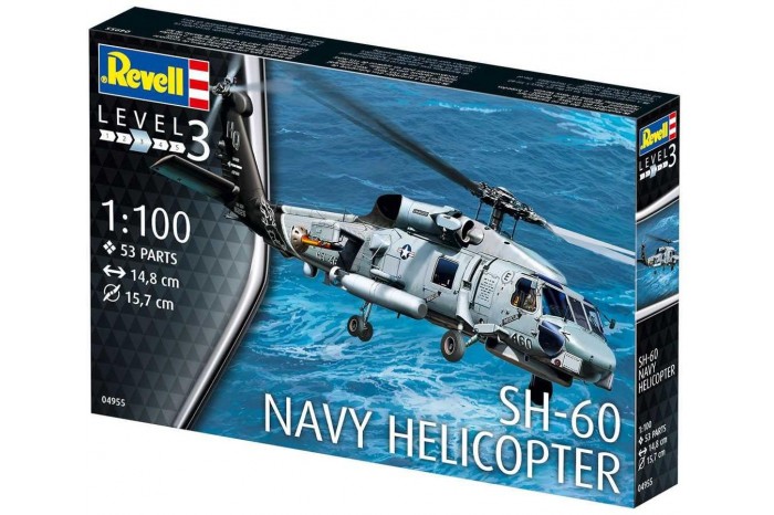 Plastic ModelKit vrtulník 04955 - SH-60 Navy Helicopter (1:100)