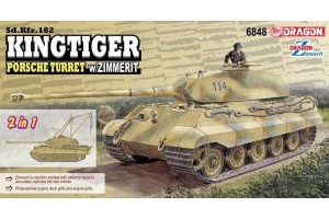 Sd.Kfz.182 Kingtiger Porsche Turret w/Zimmerit (2 in 1) (1:35) - 6848