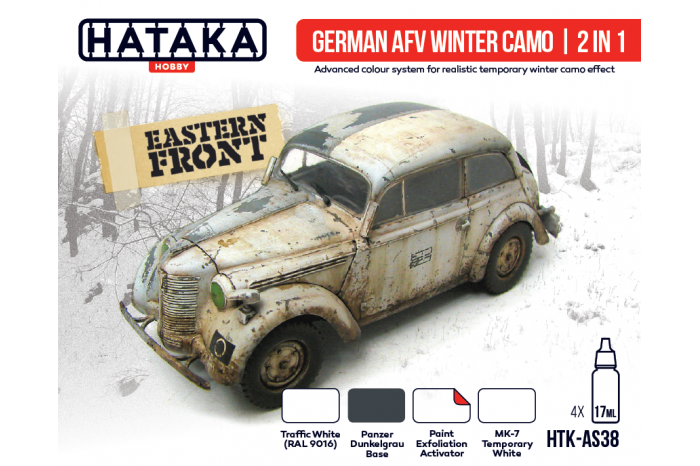 Zimná kamufláž nemeckej techniky 2 v 1 (German AFV Winter Camo 2 in 1) - AS37