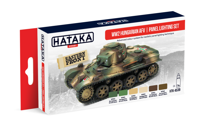 Maďarská technika 2. sv. vojny panelážní set (WW2 Hungarian AFV panel lighting set) - AS39