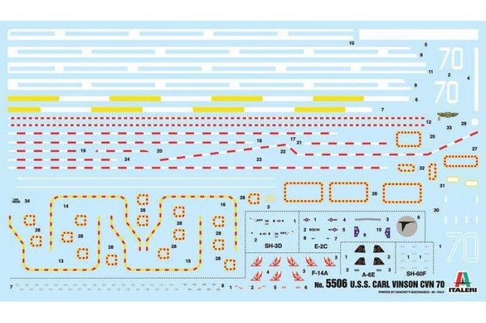 Model Kit loď 5506 - U.S.S. CARL VINSON CVN-70 (1999) (1:720)