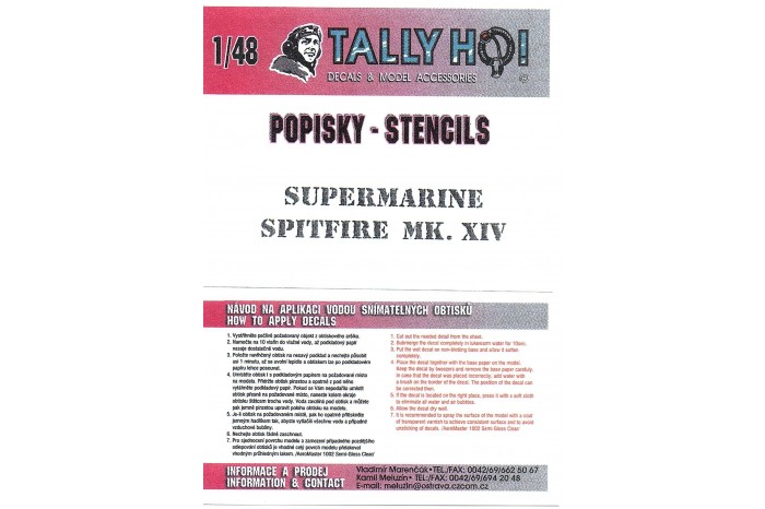 Stencils - Spitfire F Mk.XIV (1:48) - S48022