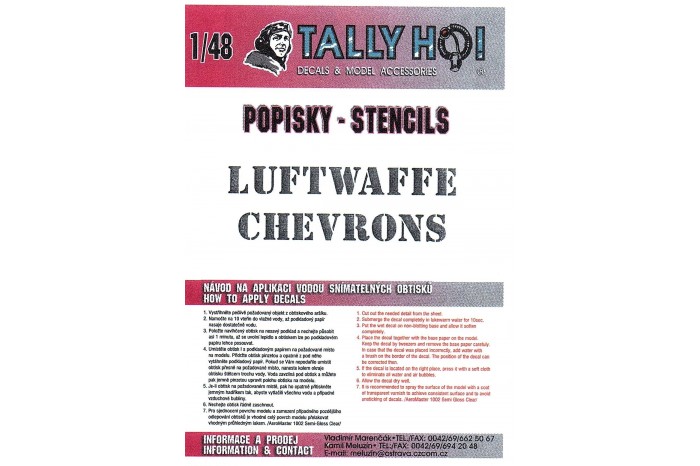 Stencils - Luftwaffe Chevrons (1:48) - S48014