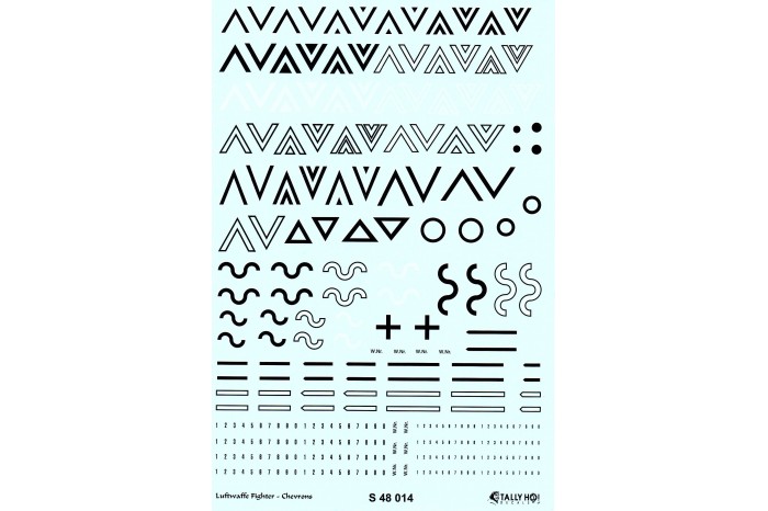 Stencils - Luftwaffe Chevrons (1:48) - S48014