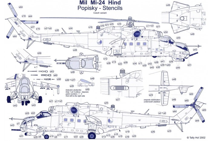 Stencils - Mi-24 (1:48) - S48010
