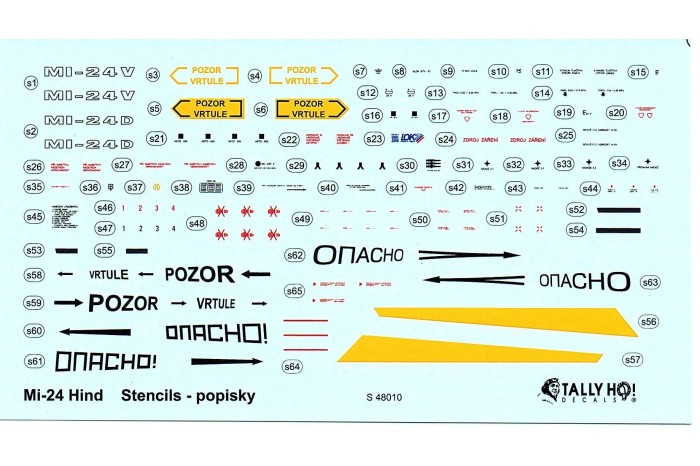 Stencils - Mi-24 (1:48) - S48010