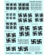 Stencils - Swastikas - heavy bombers (1:72) - S72020