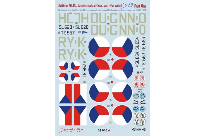 Obtlačky - Cs Spitfires 1945-1952, part 1 (1:32) - 32010