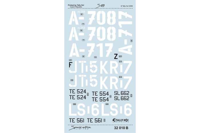 Obtlačky - Cs Spitfires 1945-1952, part 1 (1:32) - 32010