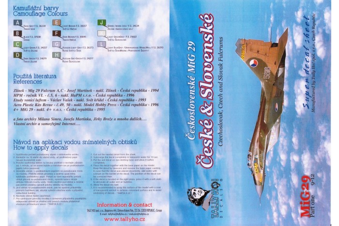 Obtlačky - Mig-29, 9-12, part 1 (1:32) - 32008