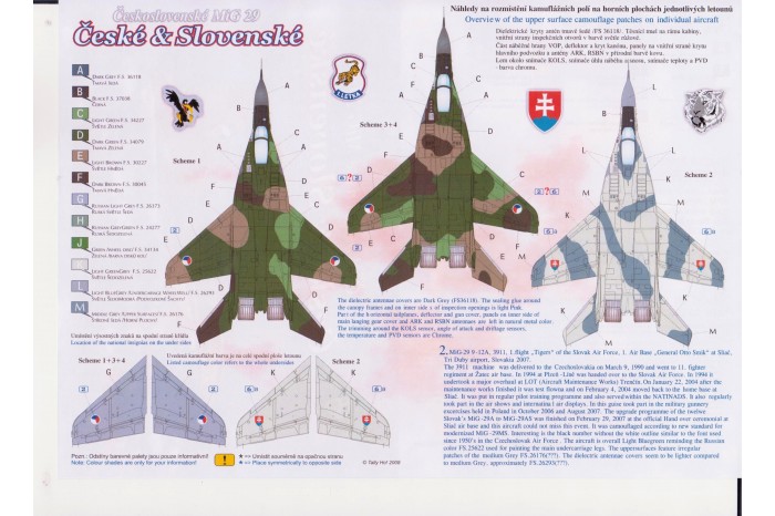 Obtlačky - Mig-29, 9-12, part 1 (1:32) - 32008