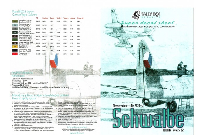Obtlačky - ME-262 A (1:32) - 32006