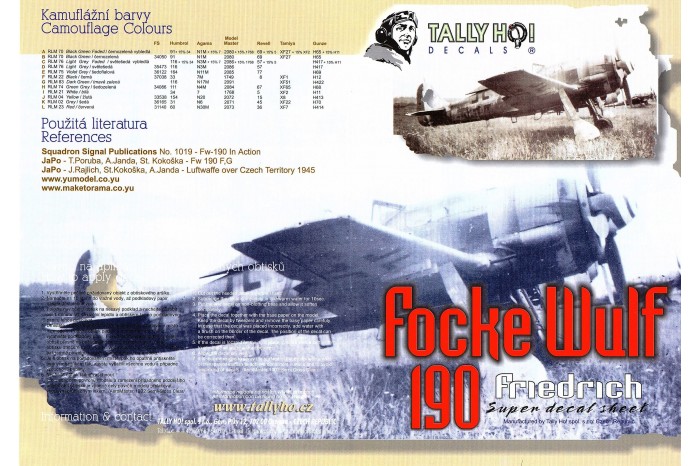 Obtlačky - FW-190 F8 (1:32) - 32005