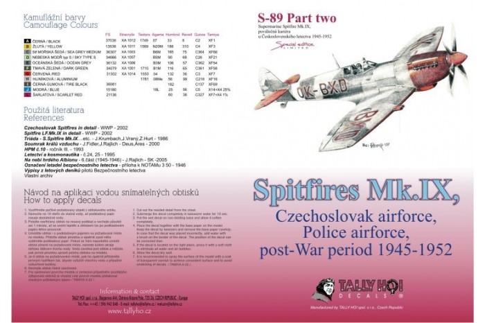 Obtlačky - Cs Spitfires 1945-1948, part 2 (1:48) - 48042