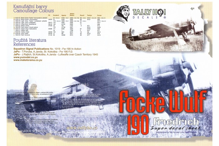 Obtlačky - FW-190, F8 (1:48) - 48024