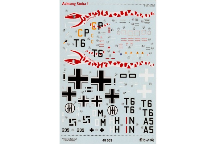 Obtlačky - JU-87 Achtung Stuka! (1:48) - 48003
