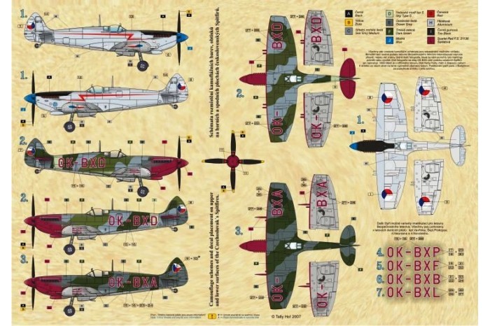 Obtlačky - Cs Spitfires 1945 - 1948, part 2 - 72051