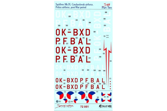 Obtlačky - Cs Spitfires 1945 - 1948, part 2 - 72051