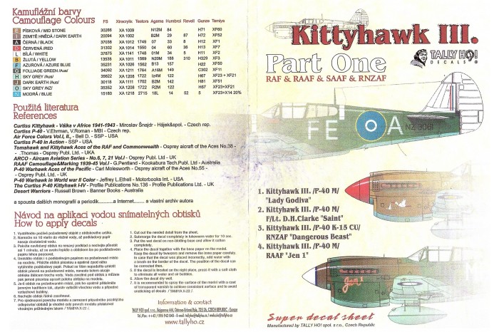 Obtlačky - Kittyhawk III, part 1 - 72041
