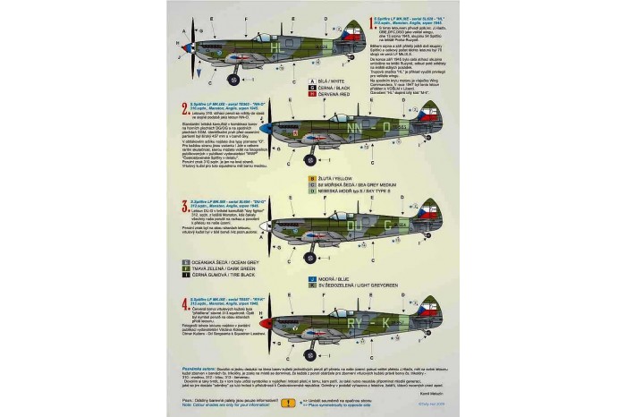 Obtlačky - Cs Spitfires 1945 - 1952, part 1 - 72036
