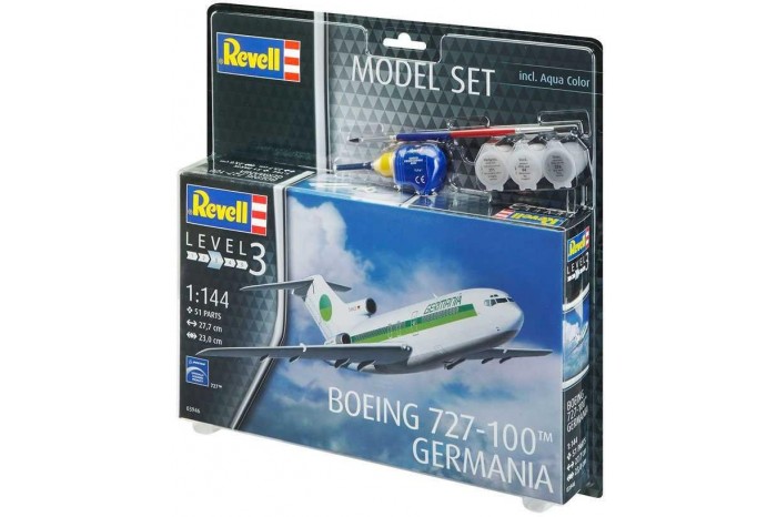 ModelSet letadlo 63946 -  Boeing 727-100 GERMANIA (1:144)
